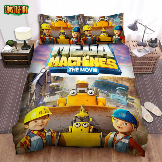 Bob The Builder Mega Machine Movie Bed Sheets Spread Duvet Cover Bedding Set