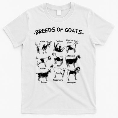 Breeds Of Goats Farmer Women Goat T-Shirt