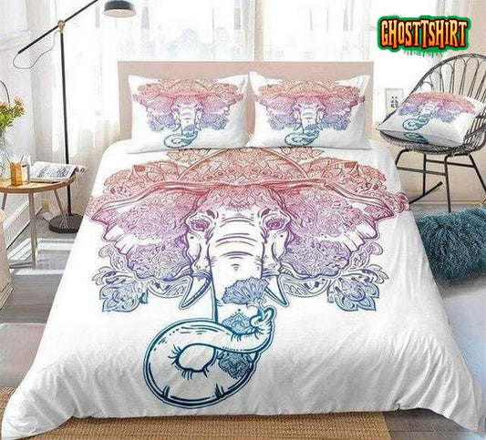 Boho Elephant Bed Sheets Duvet Cover Bedding Set