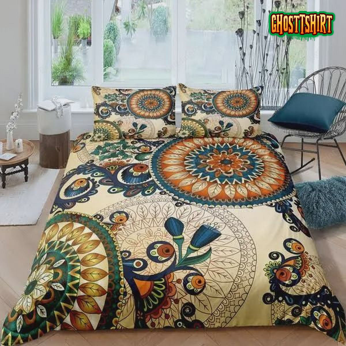 Boho Style Mandala Bed Sheets Duvet Cover Bedding Set