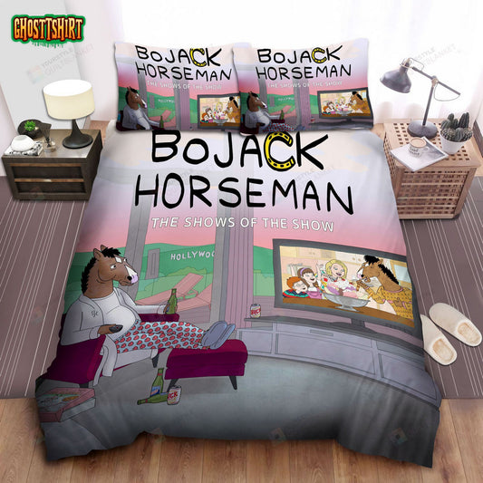 Bojack Horseman The Show Of The Show Bed Sheets Spread Comforter Duvet Cover Bedding Set