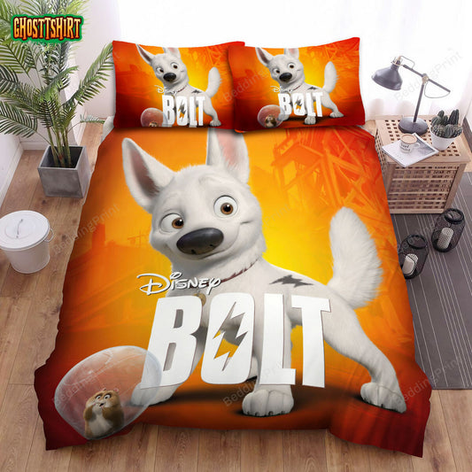 Bolt (2008) Poster Movie Poster Bed Sheets Duvet Cover Bedding Set