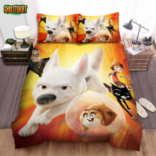 Bolt (2008) Poster Movie Poster Bed Sheets Duvet Cover Bedding Set Ver 2