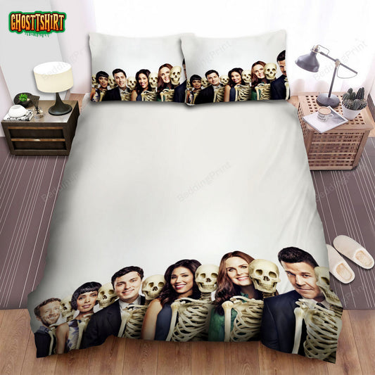 Bones (2005–2017) Movie Poster Theme 4 Bed Sheets Duvet Cover Bedding Set