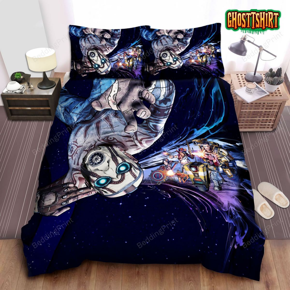 Borderlands The Pre-Sequel Season Pass Promo Art Bed Sheets Duvet Cover Bedding Set
