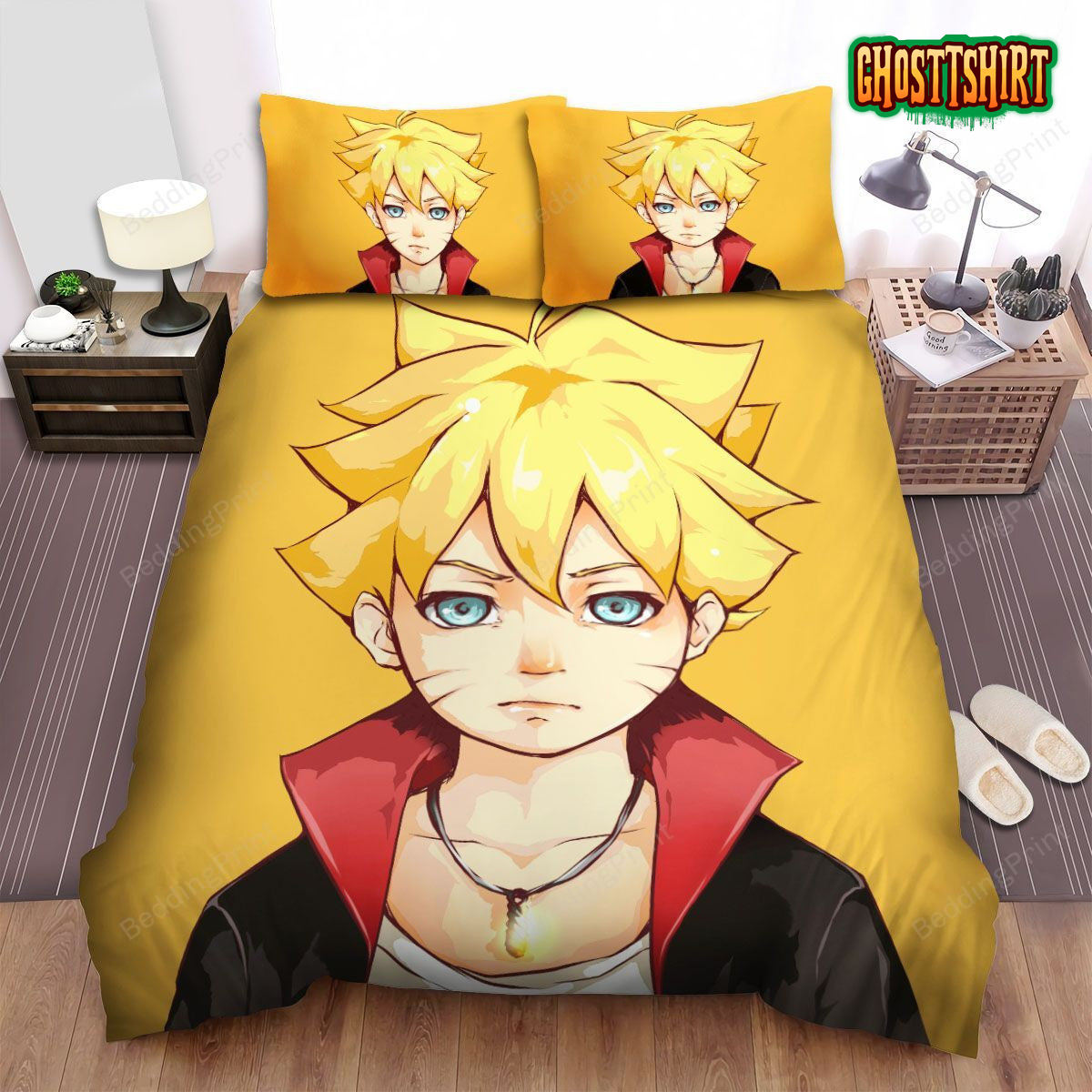 Boruto Manga Anime Uzumaki Boruto Bed Sheets Duvet Cover Bedding Set