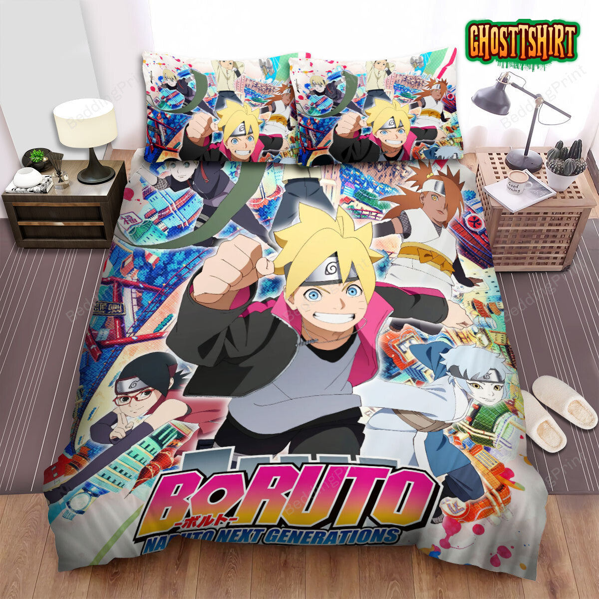 Boruto Naruto Next Generations Movie Naruto Smile Poster Bed Sheets Duvet Cover Bedding Set