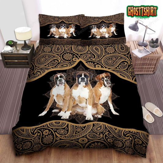 Boxer Dog Duvet Cover Bedding Set