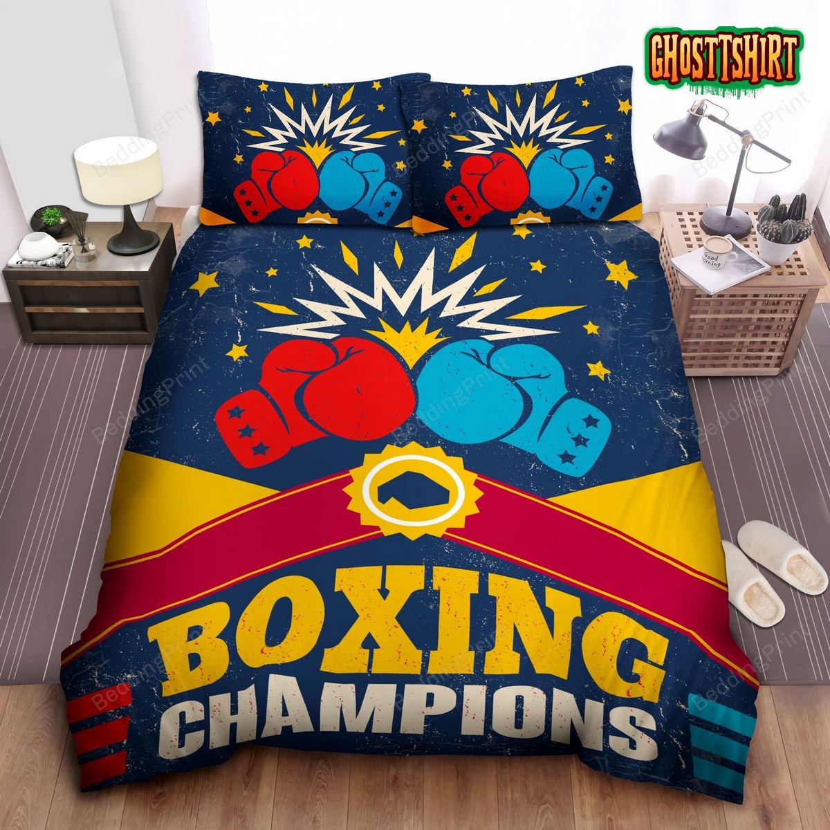 Boxing Champions Bed Sheets Duvet Cover Bedding Set