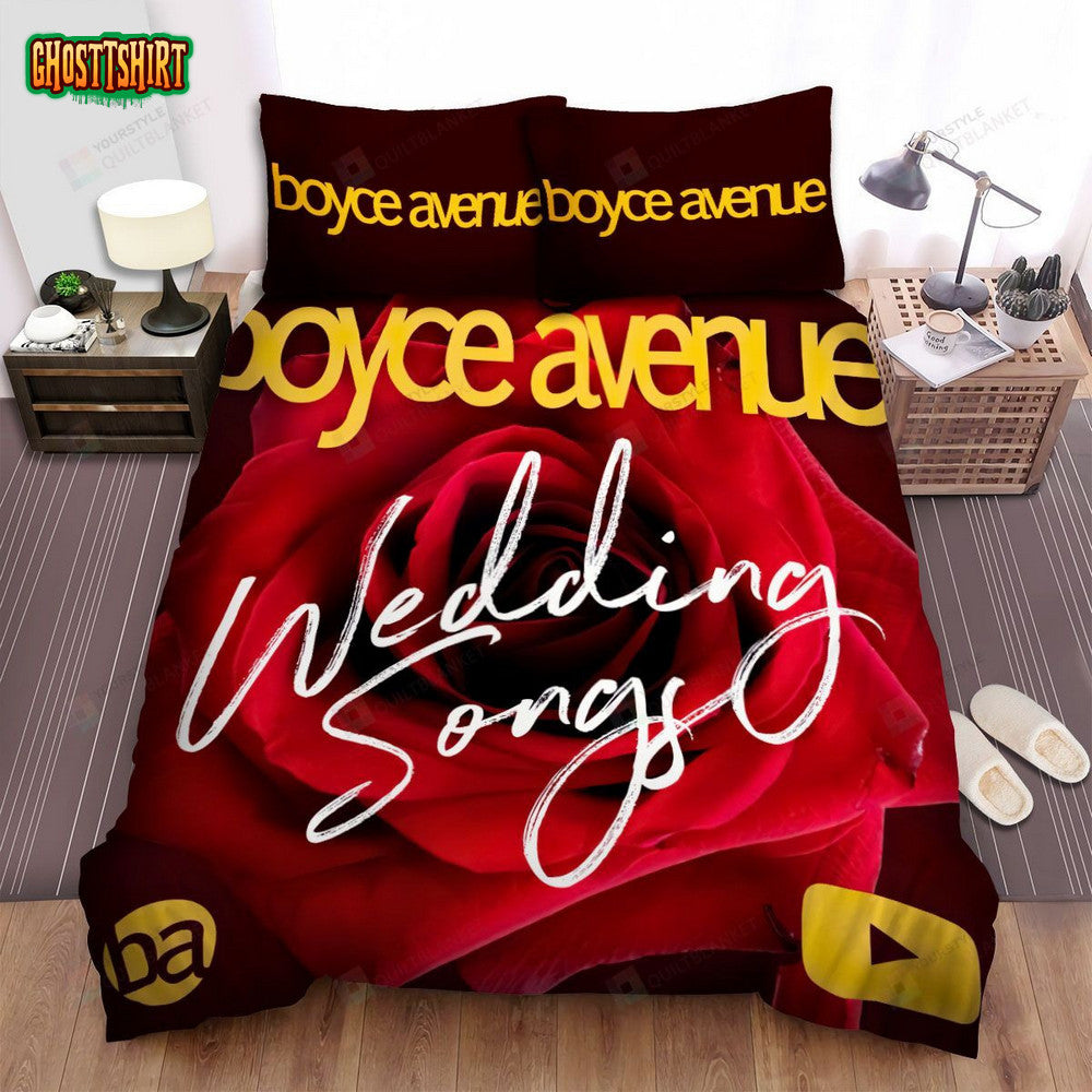 Boyce Avenue Wedding Songs Bed Sheets Spread Comforter Duvet Cover Bedding Set