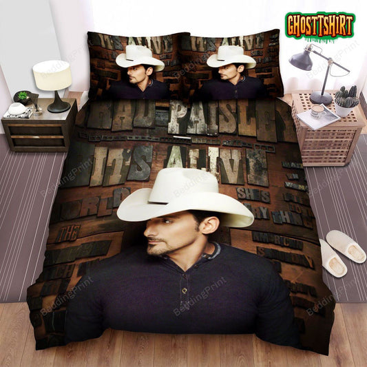 Brad Paisley, Hits Alive, Waitin On A Woman Bed Sheets Spread Duvet Cover Bedding Set