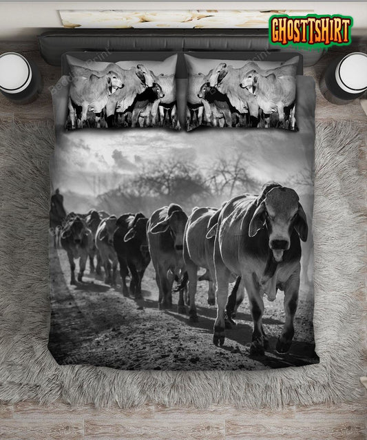 Brahman Cattle Bed Sheets Spread Duvet Cover Bedding Set