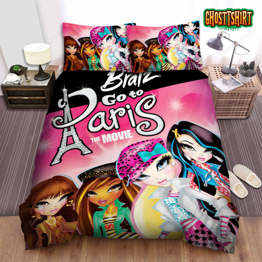Bratz Go To Paris The Movie Bed Sheets Spread Duvet Cover Bedding Set