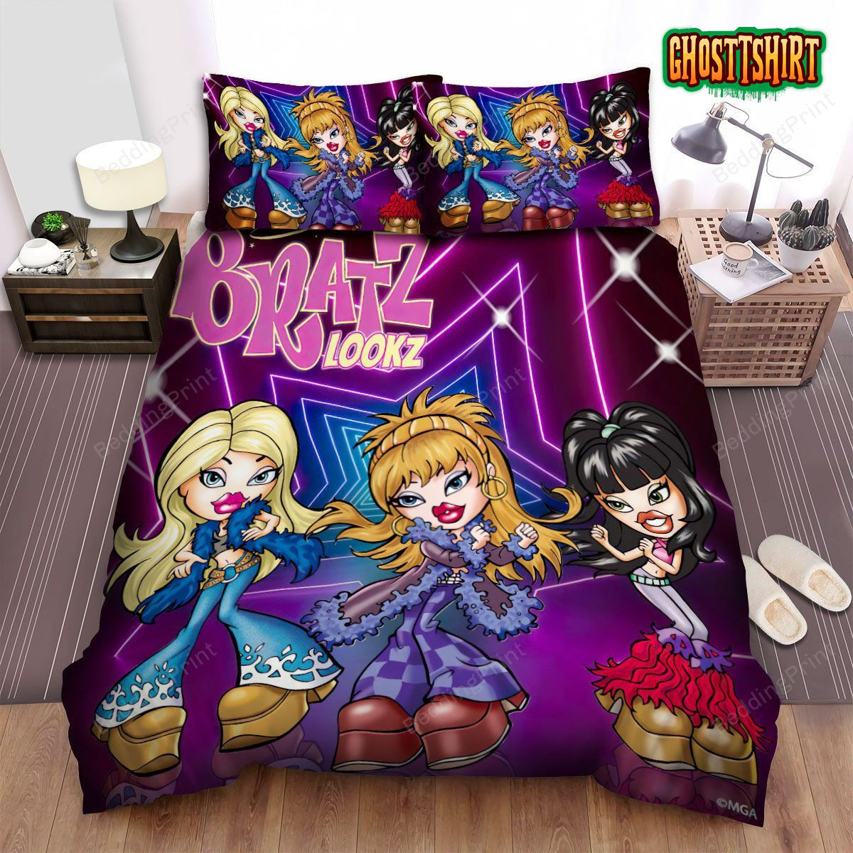 Bratz Lookz Bed Sheets Duvet Cover Bedding Set