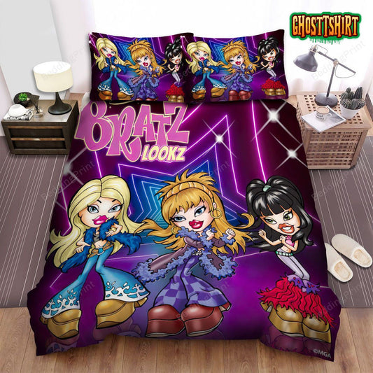 Bratz Lookz Bed Sheets Duvet Cover Bedding Set