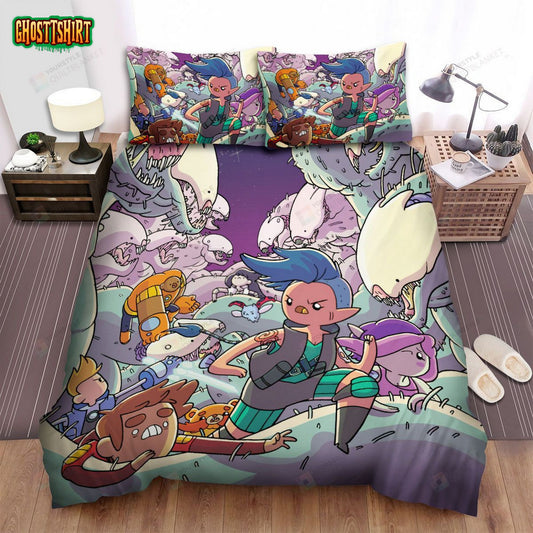 Bravest Warriors And White Monsters Bed Sheets Spread Duvet Cover Bedding Set