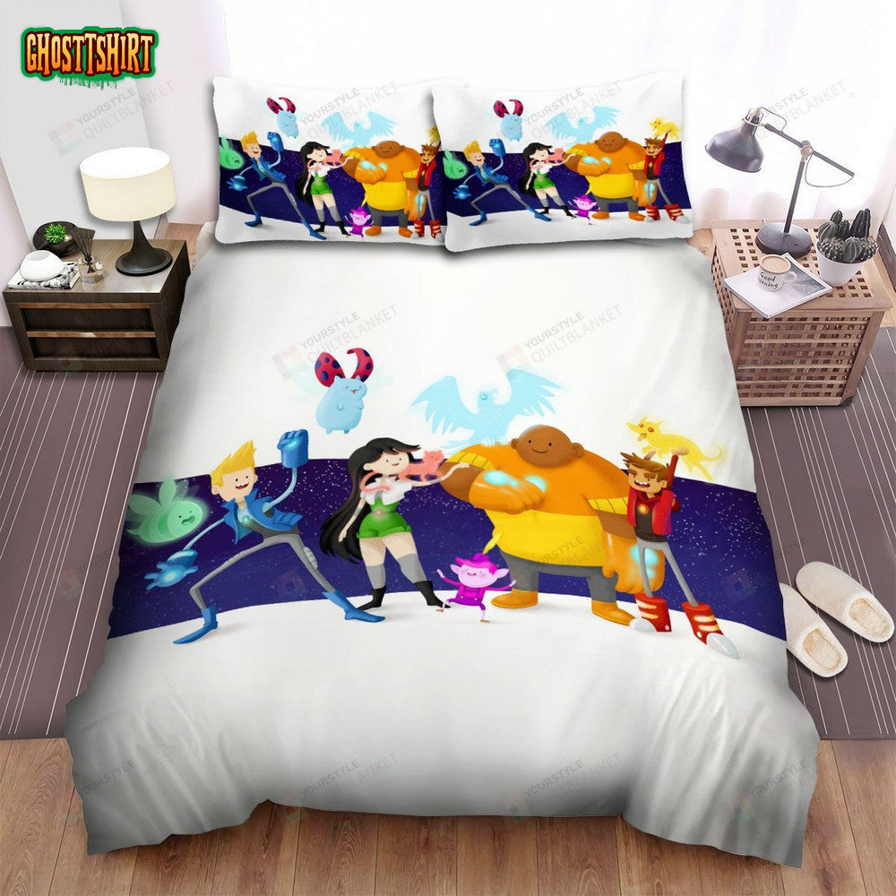 Bravest Warriors Characters Digital Illustration Bed Sheets Spread Duvet Cover Bedding Set