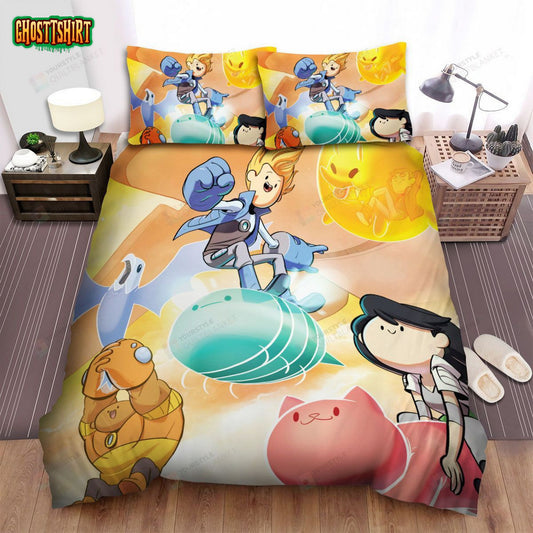 Bravest Warriors Flying On Their Sticker Pet Bed Sheets Spread Duvet Cover Bedding Set