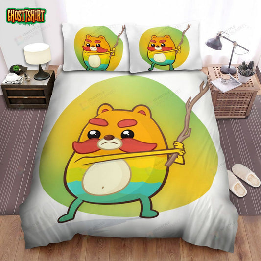 Bravest Warriors Impossibear And His Gas-Powered Stick Bed Sheets Spread Duvet Cover Bedding Set