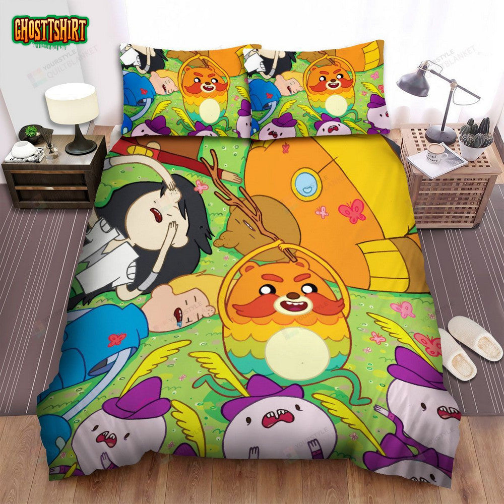 Bravest Warriors Sleeping On Grass Bed Sheets Spread Duvet Cover Bedding Set