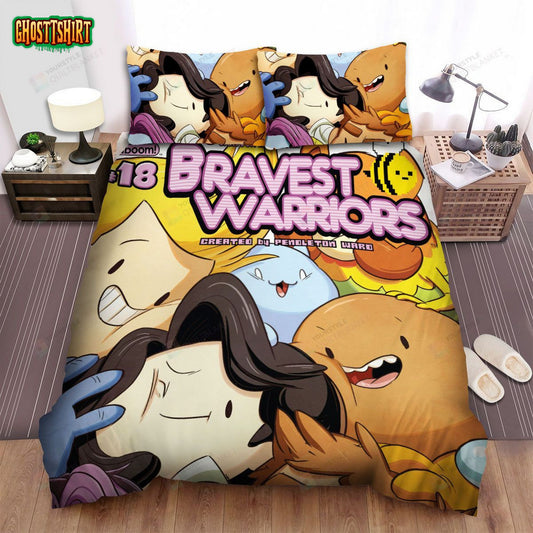 Bravest Warriors Team Selfie Bed Sheets Spread Duvet Cover Bedding Set