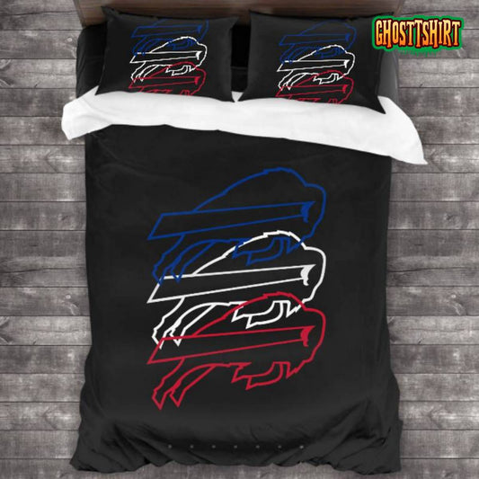 Breathable Buffalo Bills Logo Bedding Set