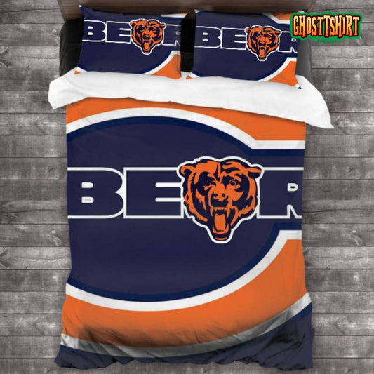 Breathable Chicago Bears Logo Bedding Set