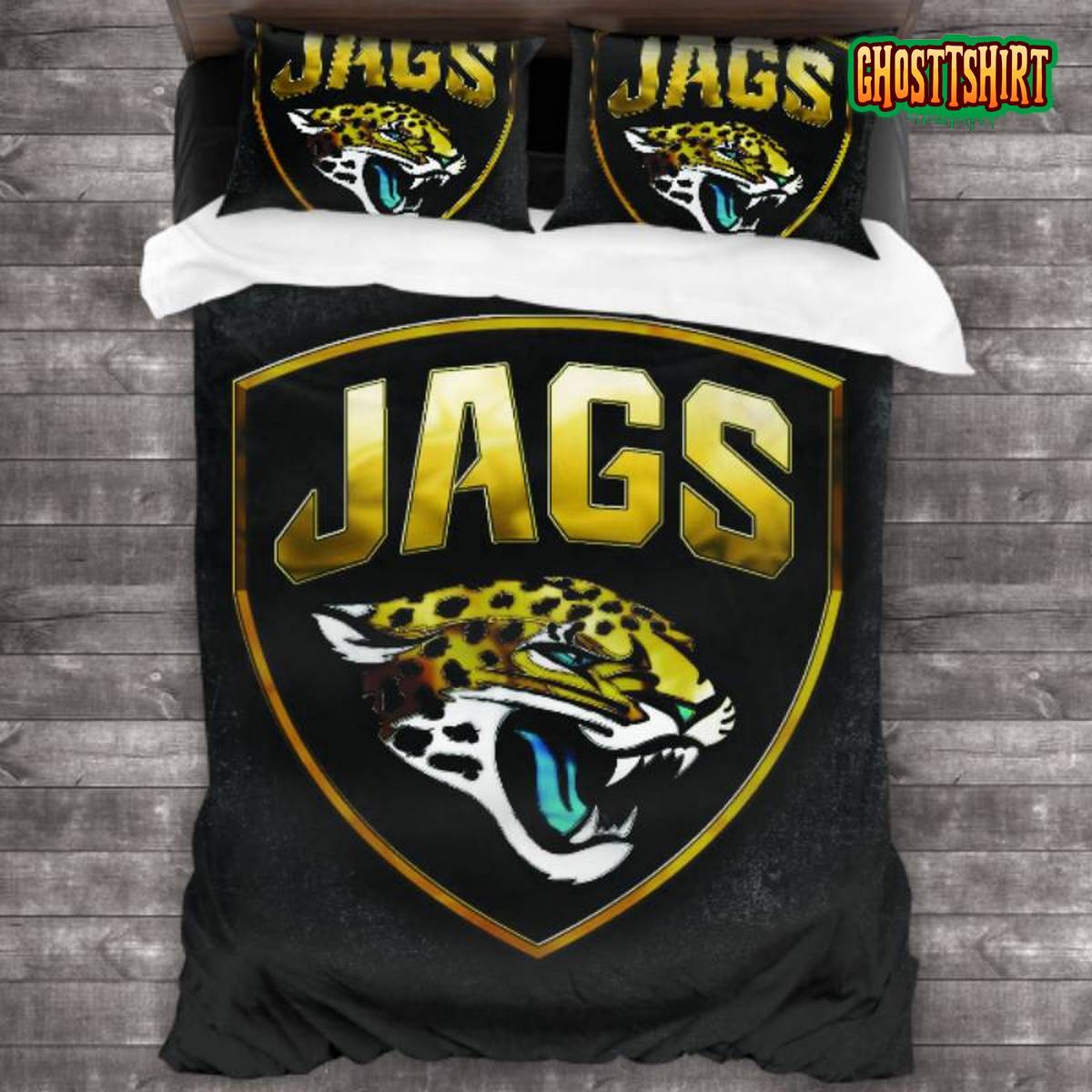 Breathable Jacksonville Jaguars Logo Bedding Set