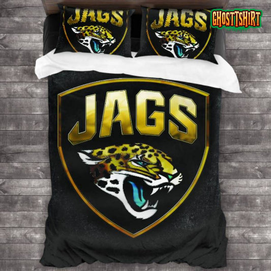Breathable Jacksonville Jaguars Logo Bedding Set