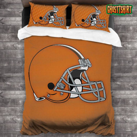 Breathable NFL Cleveland Browns Logo Bedding Set