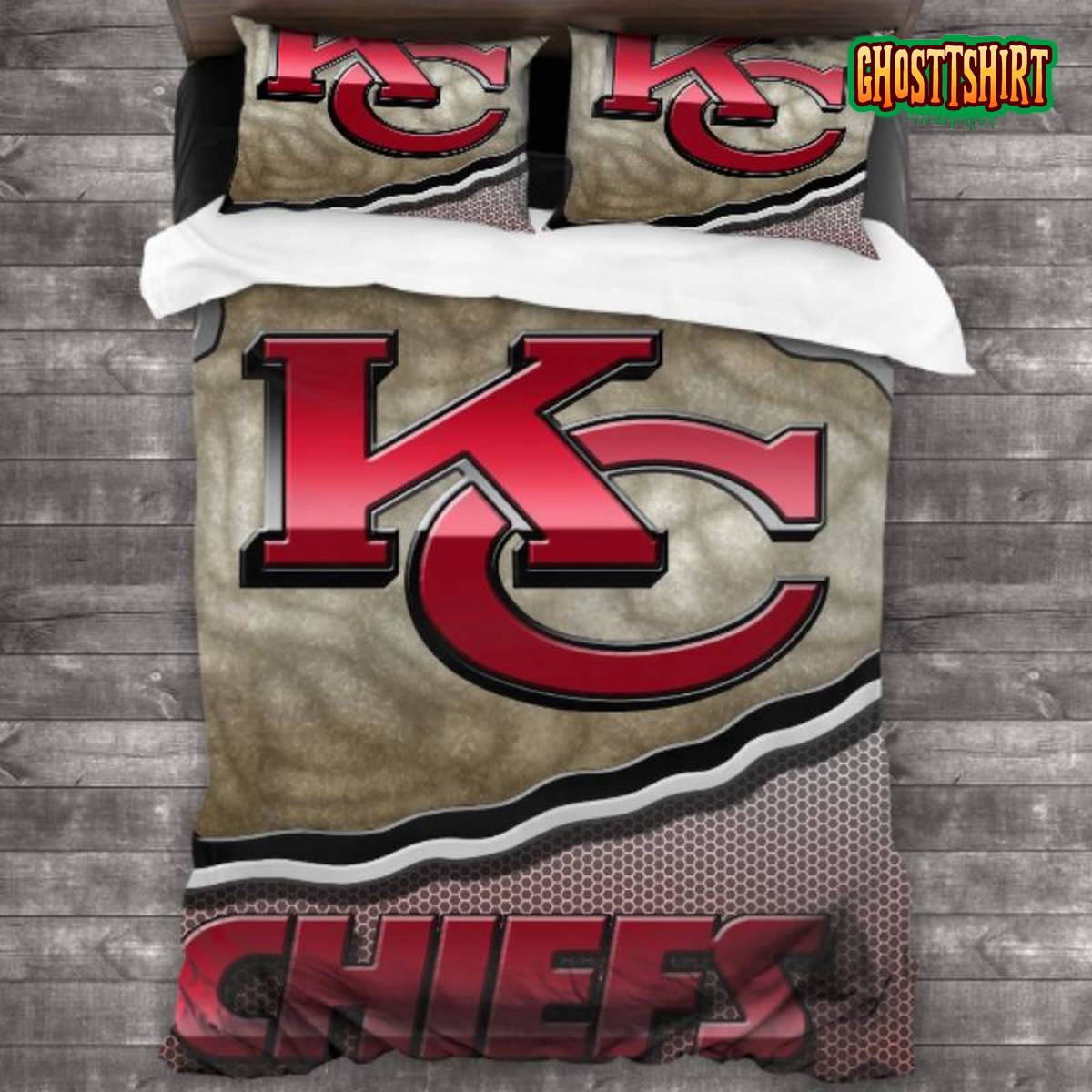 Breathable NFL Kansas City Chiefs Logo Bedding Set