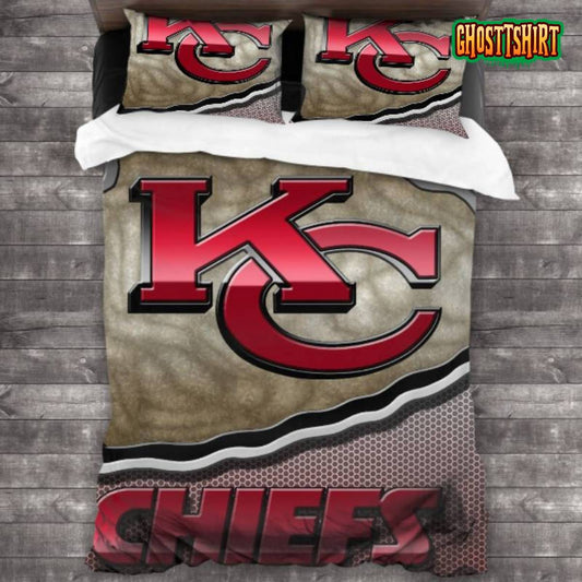 Breathable NFL Kansas City Chiefs Logo Bedding Set