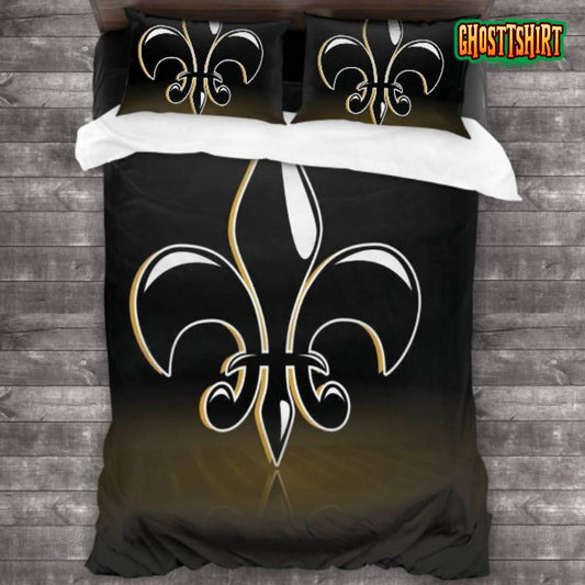 Breathable NFL New Orleans Saints Logo Bedding Set