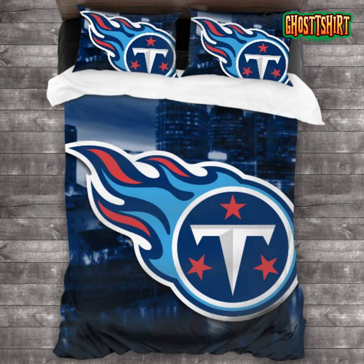 Breathable NFL Tennessee Titans Logo Bedding Set