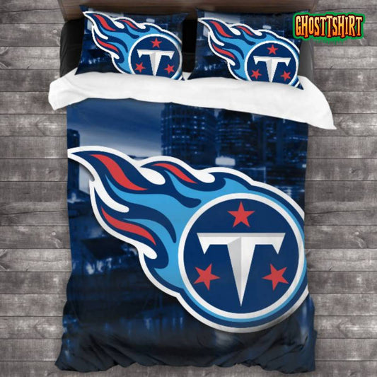 Breathable NFL Tennessee Titans Logo Bedding Set