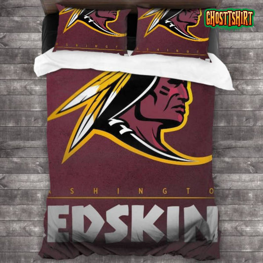 Breathable NFL Washington Redskins Football Team Logo Bedding Set