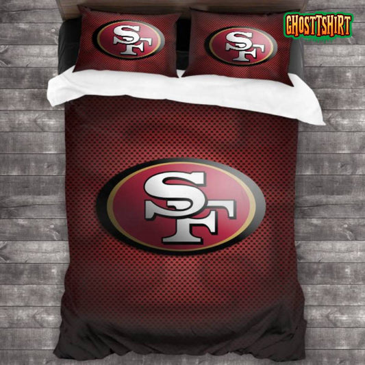 Breathable San Francisco 49ers Logo Bedding Set