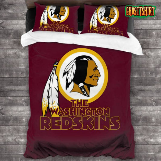 Breathable Washington Redskins Football Team Logo Bedding Set