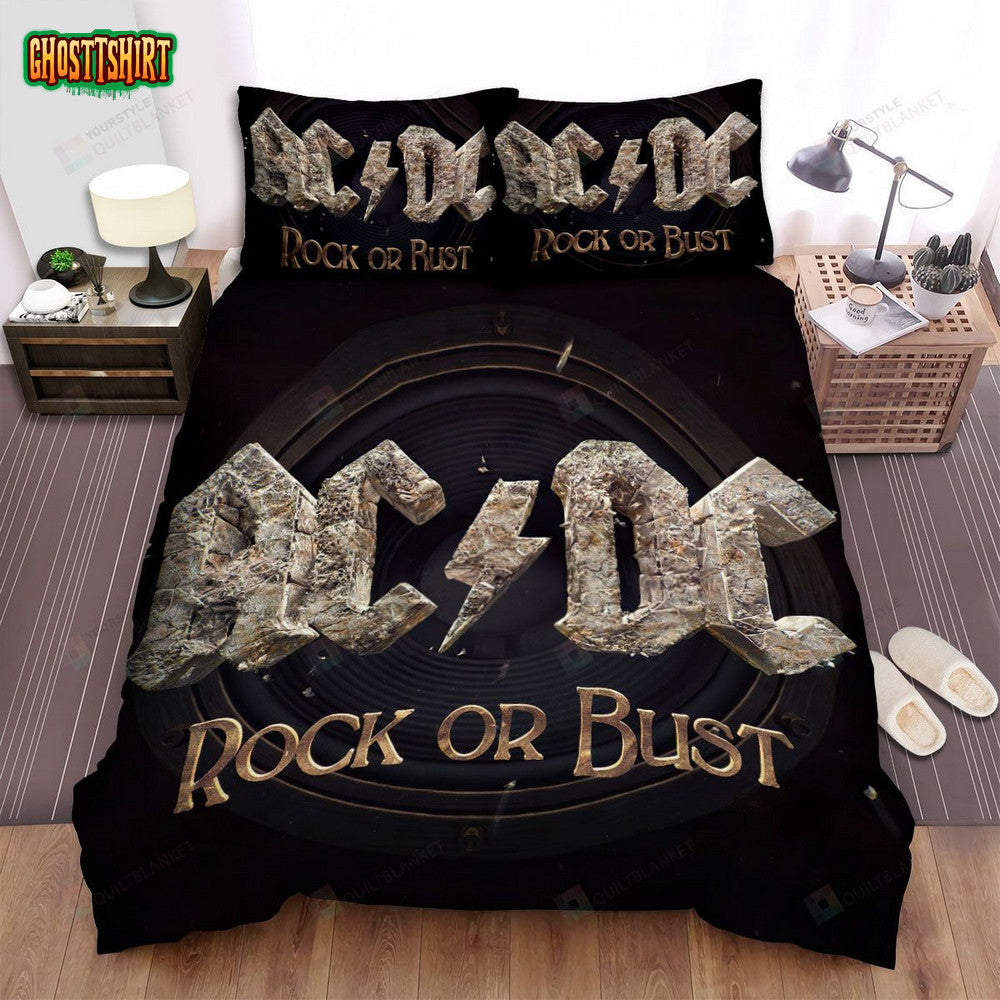 Brian Johnson Album Rock Or Bust Bed Sheets Spread Comforter Duvet Cover Bedding Set