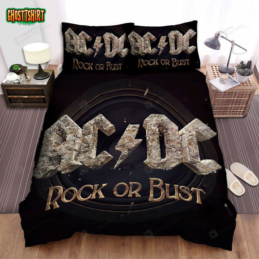 Brian Johnson Album Rock Or Bust Bed Sheets Spread Comforter Duvet Cover Bedding Set