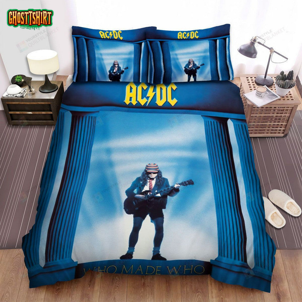 Brian Johnson Album Who Made Who Bed Sheets Spread Comforter Duvet Cover Bedding Set