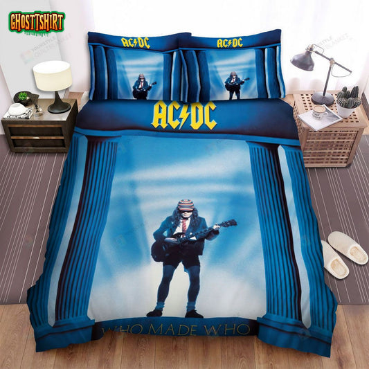 Brian Johnson Album Who Made Who Bed Sheets Spread Comforter Duvet Cover Bedding Set