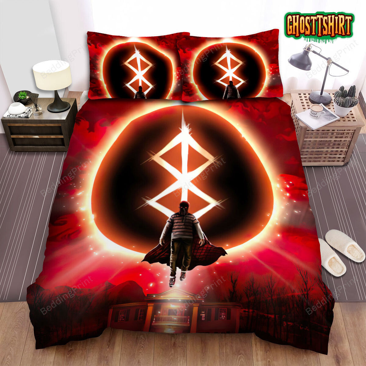 Brightburn Red Sign Bed Sheets Spread Duvet Cover Bedding Set