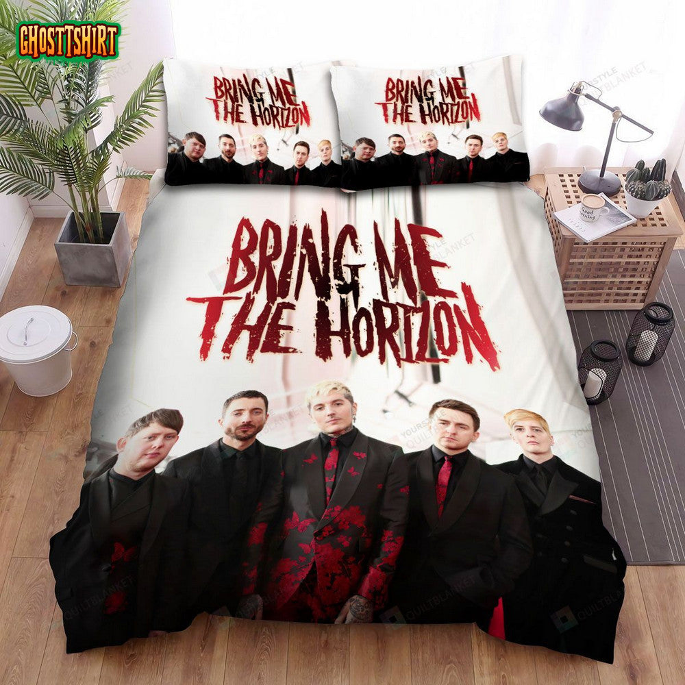 Bring Me The Horizon, Band In Suits Bed Sheets Spread Duvet Cover Bedding Set