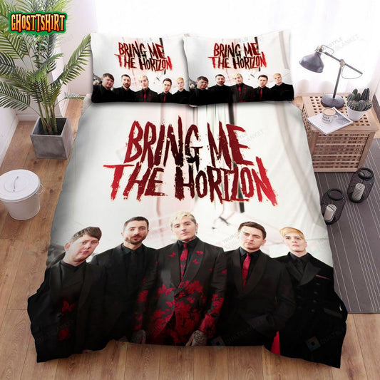 Bring Me The Horizon, Band In Suits Bed Sheets Spread Duvet Cover Bedding Set