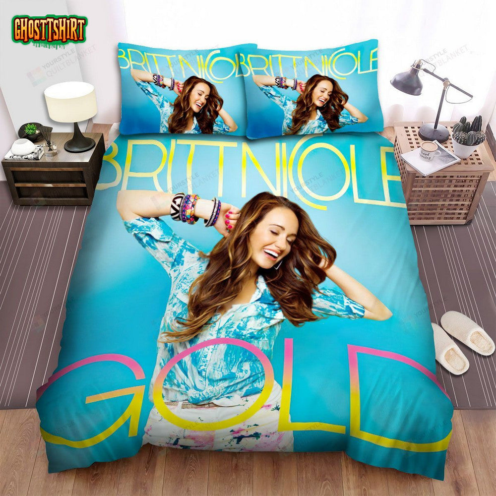 Britt Nicole Gold Album Cover Bed Sheets Spread Comforter Duvet Cover Bedding Set
