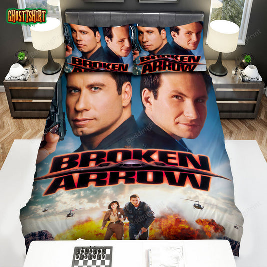 Broken Arrow (1996) Movie Poster 2 Bed Sheets Duvet Cover Bedding Set