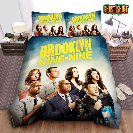 Brooklyn Nine-Nine Characters In Season 5 Poster Bed Sheets Duvet Cover Bedding Set