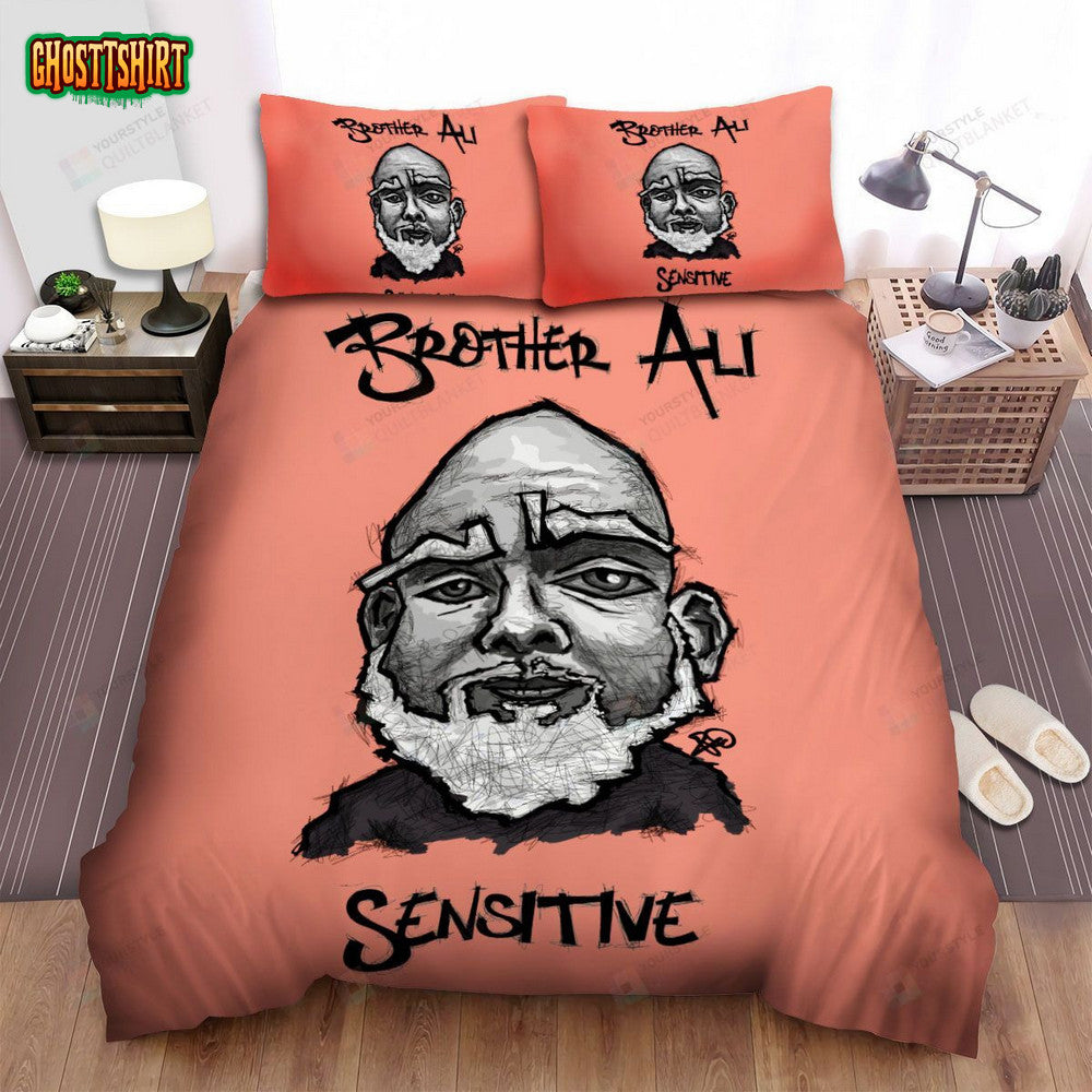Brother Ali Sensitive Album Cover Bed Sheets Spread Comforter Duvet Cover Bedding Set