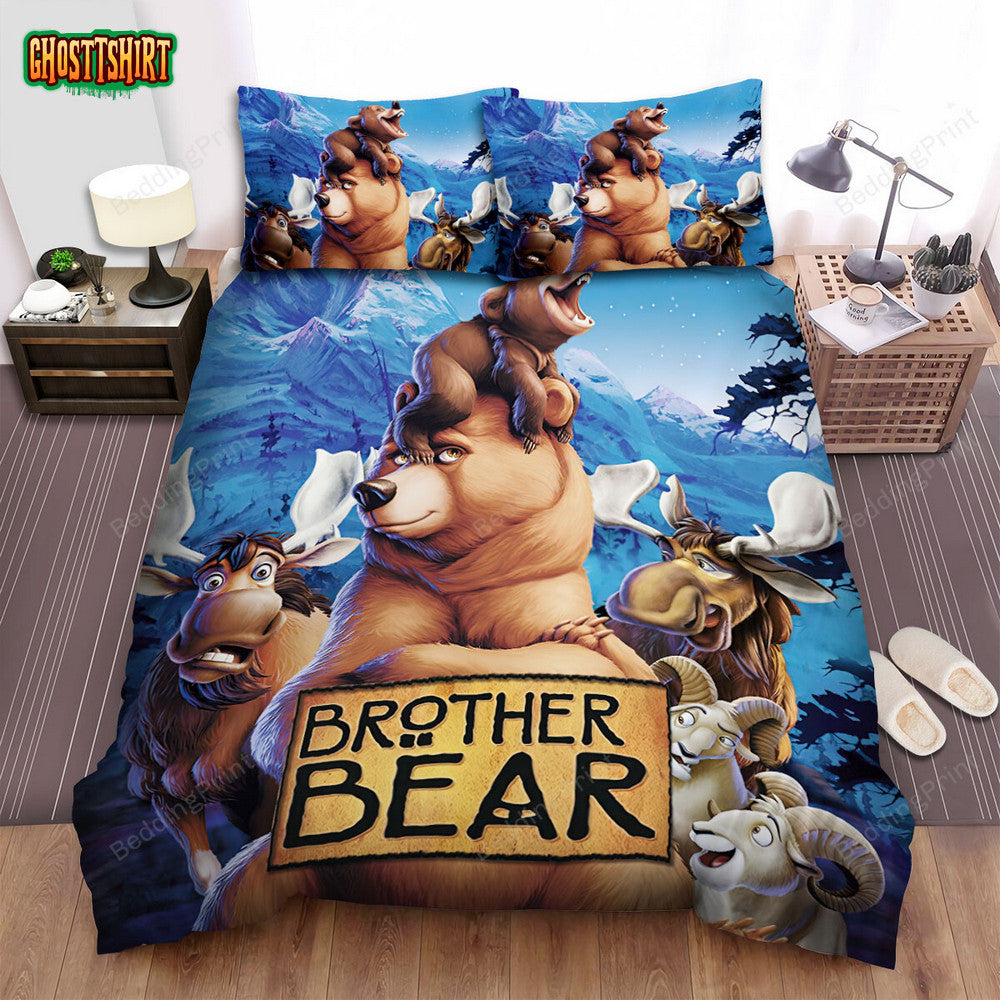 Brother Bear The Poster Bed Sheets Spread Duvet Cover Bedding Set